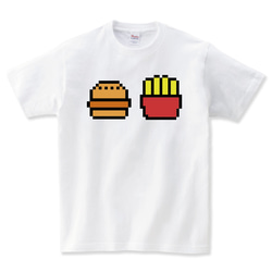 ハンバーガーtシャツ ハンバーガー tシャツ セット グッズ 雑貨 バンズ 柄 食べ物 子供服 食べ物tシャツ 2枚目の画像