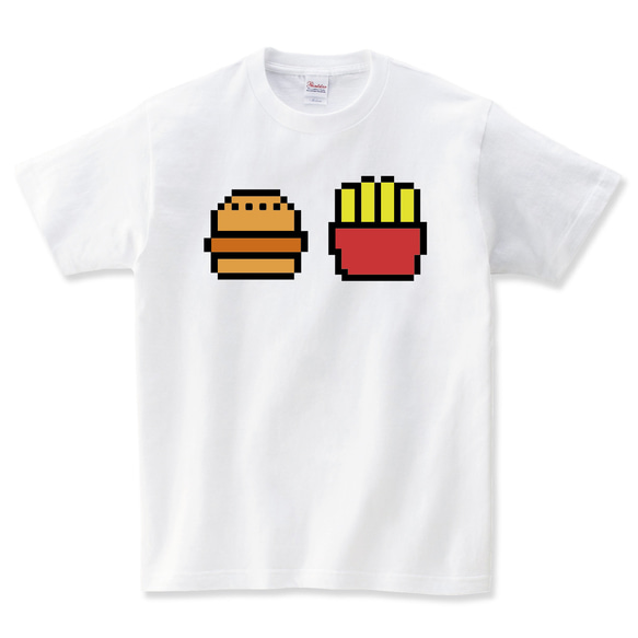 ハンバーガーtシャツ ハンバーガー tシャツ セット グッズ 雑貨 バンズ 柄 食べ物 子供服 食べ物tシャツ 2枚目の画像