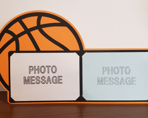バスケットボール フォトフレーム #2 (L判写真2枚用）×2個