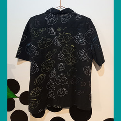 オリジナル生地　アロハシャツA　ウェルフェアトレード　個性的　古着コーデ　カジュアルシャツ　ユニセックス 3枚目の画像