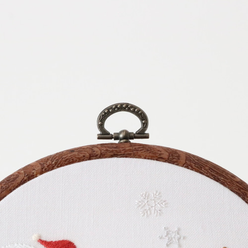 受注制作】手刺繍クリスマスファブリックパネル＊名入れ無料