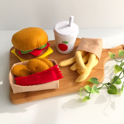 フェルト おままごと ハンバーガーAセット おもちゃ キッズ