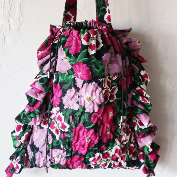 お客様専用カート　floral drawstring bag (Italian vintage) 8枚目の画像