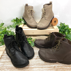 袋縫い13㎝丈のレースアップシューズIC-500 6枚目の画像