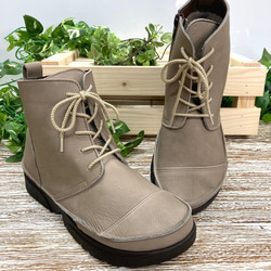 袋縫い13㎝丈のレースアップシューズIC-500 10枚目の画像