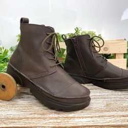 袋縫い13㎝丈のレースアップシューズIC-500 8枚目の画像