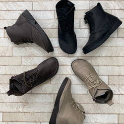 袋縫い13㎝丈のレースアップシューズIC-500 1枚目の画像