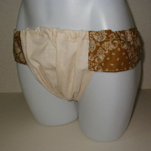 612 フリフリ A型普通 生成り ダブルガーゼ 女性 基本の ふんどし  