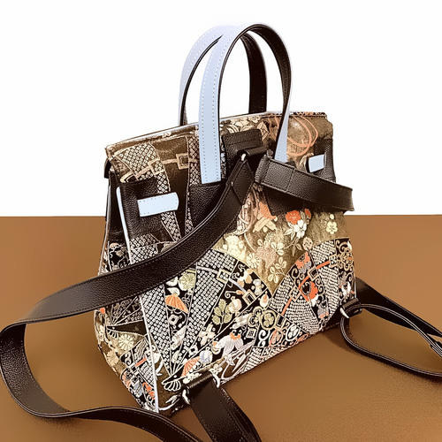 帯リメイクリュック 2-42 帯リメイク／リュックサック／トートバッグ／japanese tote bag