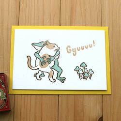 活版印刷カード　ハグしようよ 2枚目の画像