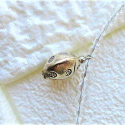 A３６　ビーズネックレス　シルバーてんとう虫　子供プレゼント　透明　シルバー銅玉 11枚目の画像