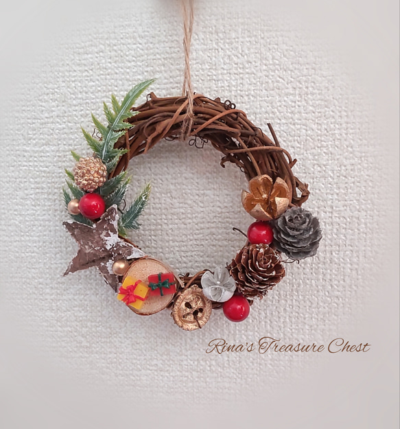SALE】クリスマス リース ♡小さめサイズの可愛いリース SALE】クリスマス リース ♡小さめサイズの可愛いリース