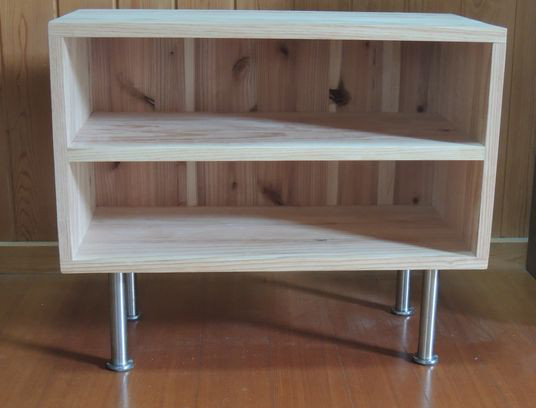 シンプル 収納ボックス　脚の取り外し可能