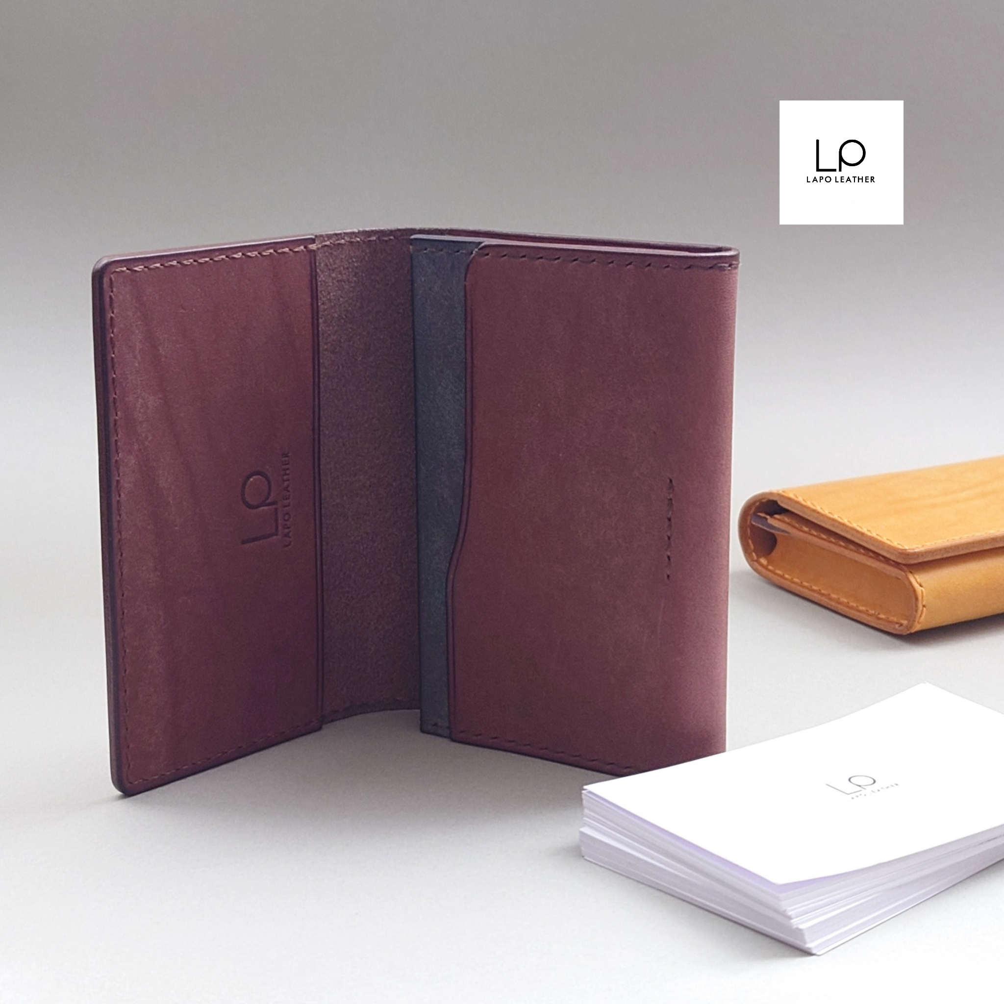 【ホック有無選択可】恥ずかしくないカードケース＜焦茶＞T.moro   　名刺入れ/レザー/大容量/プレゼント/就職祝い