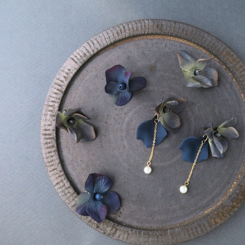 ♡ あじさいさま ♡      チタンピアス ♡ あじさいさま ♡ チタンピアス｜アクセサリー - ピアス