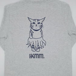 《長袖Tシャツ》IKAMIMI猫　アッシュ　ユニセックス（男女兼用） 7枚目の画像