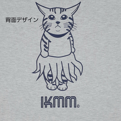 《長袖Tシャツ》IKAMIMI猫　アッシュ　ユニセックス（男女兼用） 5枚目の画像