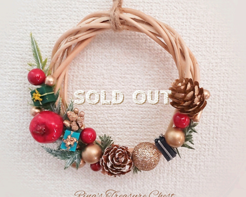 No.R4♡Sold out ミニリース クリスマスリース オーナメント 可愛い No