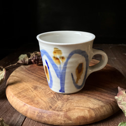 手作り窯焼きマグカップ1 / Handmade Kiln-fired Mug Cup1新作2023♪ 1枚目の画像