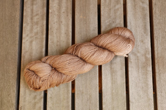 Utsubushi iro 手染めの極細毛糸　80% Extra Fine Merino + 20% Silk 3枚目の画像