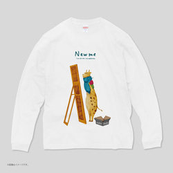ハイクオリティー ロングTシャツ「NEW ME」/送料無料 4枚目の画像