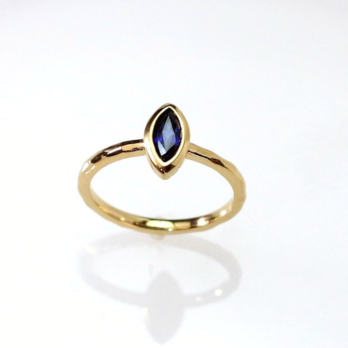 K18YG ブルーサファイアリング 0.43ct 指輪・リング Atelier Ozaki 
