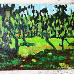 原画「果樹園3」F6・油彩 1枚目の画像