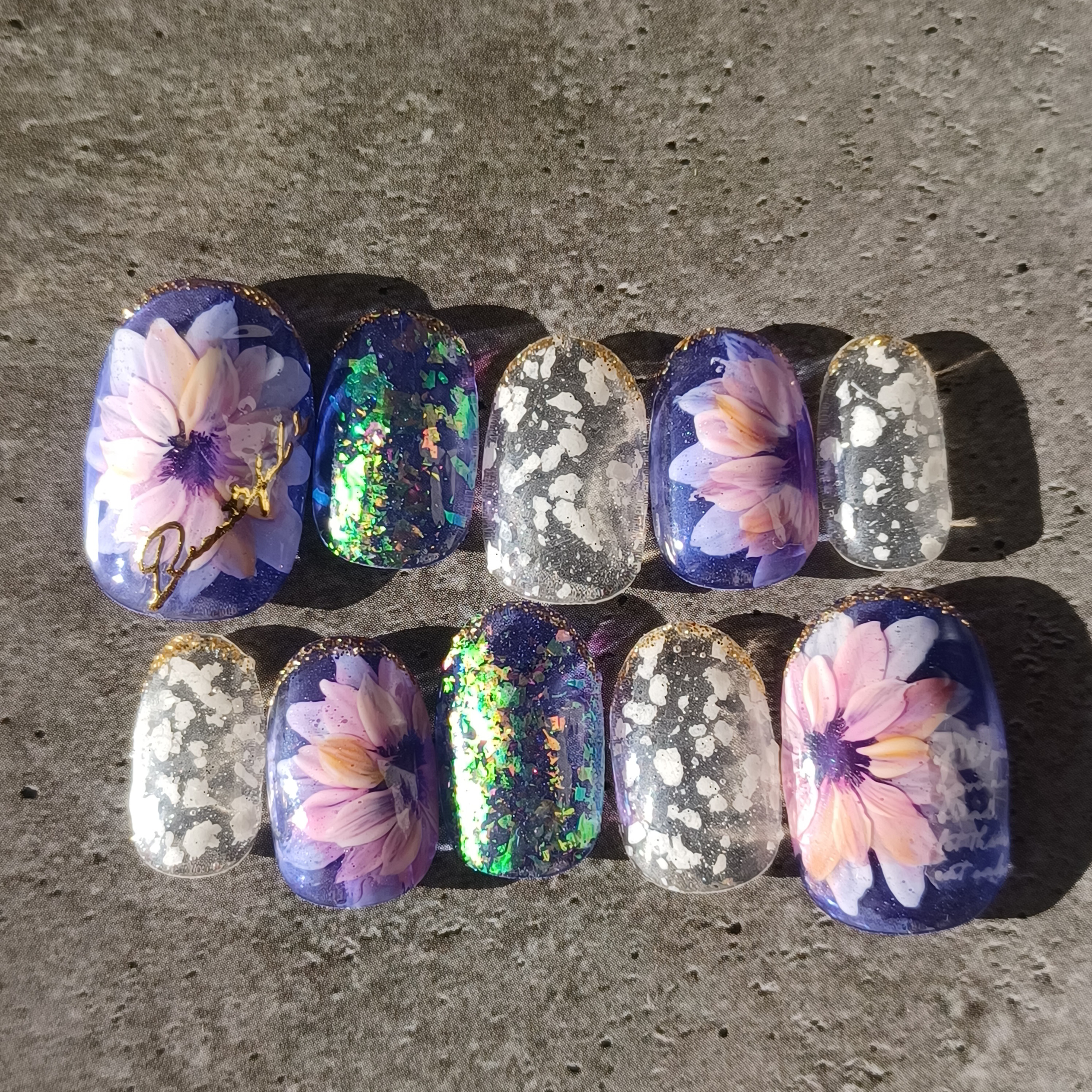 受注製作】ダリア ネイルチップ No.59 ネイルチップ（つけ爪