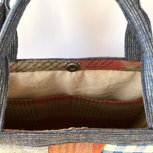 パッチワークバッグ パッチワークキルトバッグ ハンドメイド