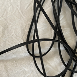 【 レザーロープ 】ブラック 人工皮革 長さ1０ｍ （5m×2）太さ3mm 5枚目の画像