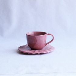練上げ桜花彩コーヒーカップ＆ソーサー（小ぶり） 3枚目の画像