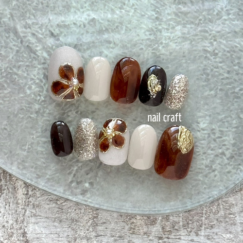 ネイルチップ オーダーネイル ネイルチップオーダー フルオーダーネイル べっ甲 ネイルチップ サイズオーダー オーダーメイドつけ爪 チップ