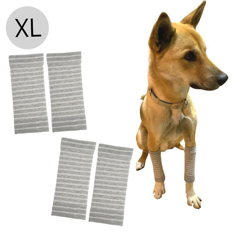 犬用レッグウォーマー オーガニック サポーター グレーボーダー