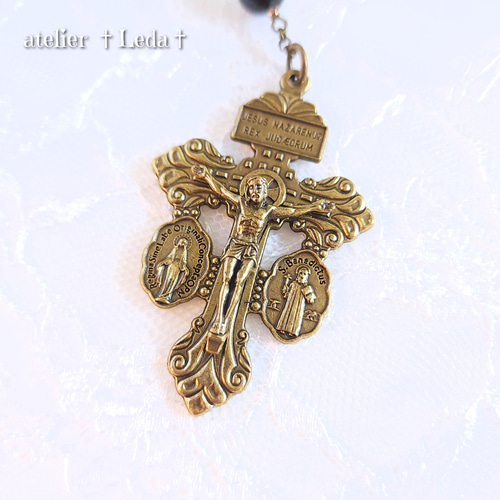 ☆タイガーアイ＆モリオン ロザリオ☆ ~Tiger Eye & Morion~ ☆タイガーアイ＆モリオン ロザリオ☆ ~Tiger Eye & Morion