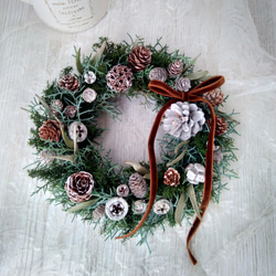 ブルーアイス 針葉樹 フレッシュ グリーン クリスマスリース