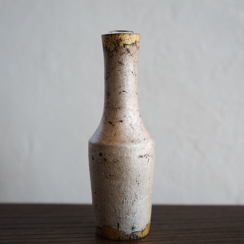 フラワーベース 一輪挿し 和風 金箔 銀箔 ドライフラワー