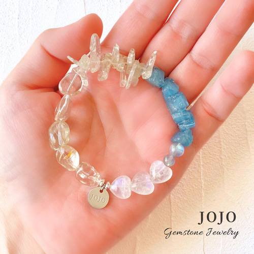 ハンドメイド 天然石ブレスレット 天然石ブレスレット ブレスレット JOJO 通販 16763073｜Creema(クリーマ)