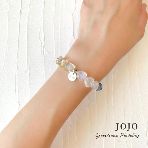 天然石　ハンドメイド　ブレスレット 天然石ブレスレット ブレスレット JOJO 通販 16763073｜Creema