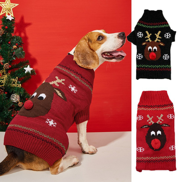 【大注目】 ペット服 犬 クリスマス 小型犬用服 ペットセーター 犬服 犬の 犬服・アクセサリー