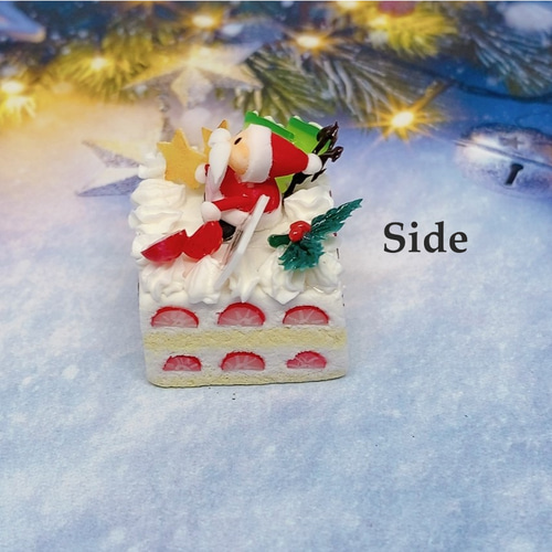 サンタクロースのクリスマススクエアケーキ ミニチュアケーキ その他