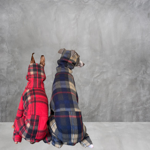 【ミニピン トイマン イタグレ ウィペット】クラシカルフリース カバーオール ◉再販2回目！【ミニピン トイマン】クラシカルフリース ペット服