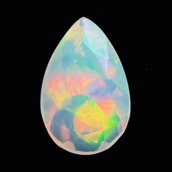 エチオピア オパール 1.27ct ルース ファセット ペアシェイプ 天然石 