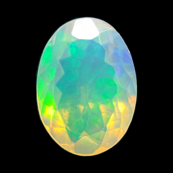 ハニカム エチオピア オパール 2.59ct ファセットカット 天然石