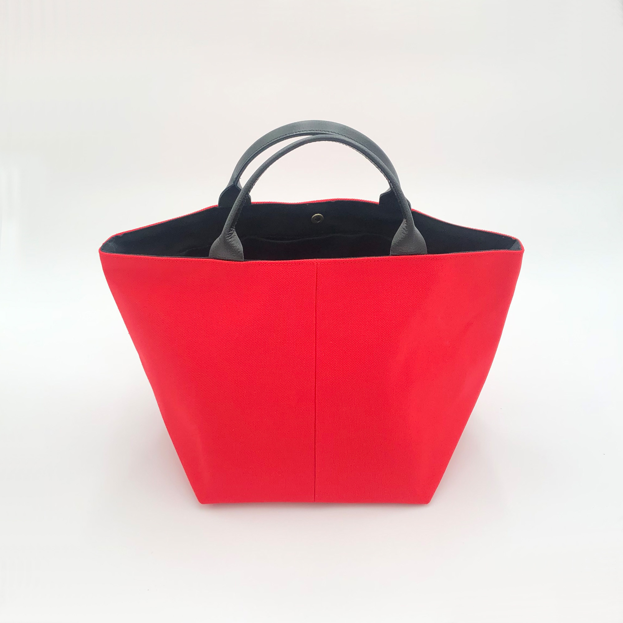 大人のための帆布トート【シュアカ×ブラック】