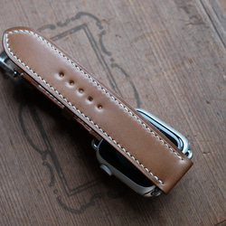 -現貨 Horween shell cordovan 馬臀 威士忌 Apple watch錶帶訂製 第7張的照片