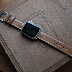 -現貨 Horween shell cordovan 馬臀 威士忌 Apple watch錶帶訂製 第1張的照片