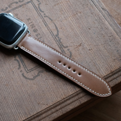 -現貨 Horween shell cordovan 馬臀 威士忌 Apple watch錶帶訂製 第2張的照片