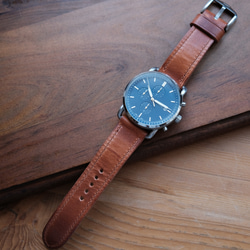 -訂製- Horween Dublin 英國棕系列 錶帶訂製 雙層 apple watch 第1張的照片