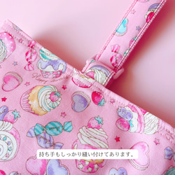 入園入学2025 入園入学3点セット ピンク 女の子 かわいい リボン レッスンバッグ 体操服袋 ナップサック 上靴袋 14枚目の画像