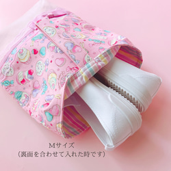 入園入学2025 入園入学3点セット ピンク 女の子 かわいい リボン レッスンバッグ 体操服袋 ナップサック 上靴袋 12枚目の画像